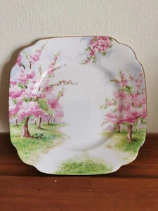 Royal Albert Square Side Plate Blossom Time. Bone China England - Picture 1 of 5