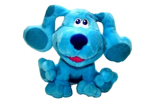 Nickelodeon Blues Clues Plush Beanbag Dog Blue Stuffed Animal Toy 7" EUC - Picture 1 of 12