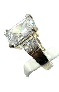 Anello con zirconi argento sterling 925 taglia: 58 - Foto 1 di 4