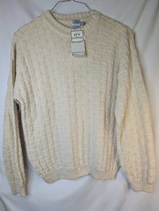 Vintage Tony Lambert Pullover Pulli Gr. L Blau Grob 100% Baumwolle Opa Papa USA - Bild 1 von 15