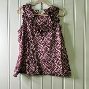 Ann Taylor Loft Blouse Purple Size Large - Picture 1 of 4
