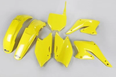 Verkleidungssatz Plastiksatz plastic kit passt an Suzuki Rmz 250 04-06 gelb-weiß - Bild 1 von 3