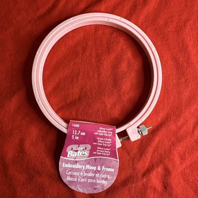 Susan Bates Embroidery Hoop & Frame - 5 inch Pink - Image 1 of 4