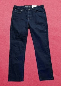 Eddie Bauer Jeans Mens 34x30 Blue Flex Straight Preppy Glam Stretch New NWT Lot - Picture 1 of 7