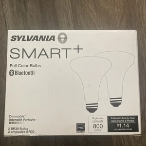 Sylvania Smart+ Alexa Bluetooth - 9.5W+770 Lumens Full Color Led Bulbs BR30, 2PK - Picture 1 of 4