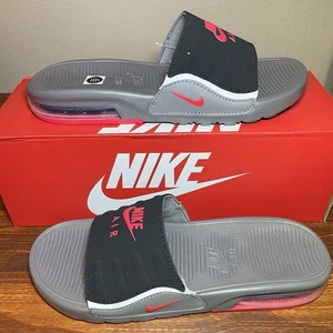 Nike Air Max Camden Slides Size 7Y / 8.5 Women's Sandals Gray Red CZ4665-002 NEW - Picture 1 of 9