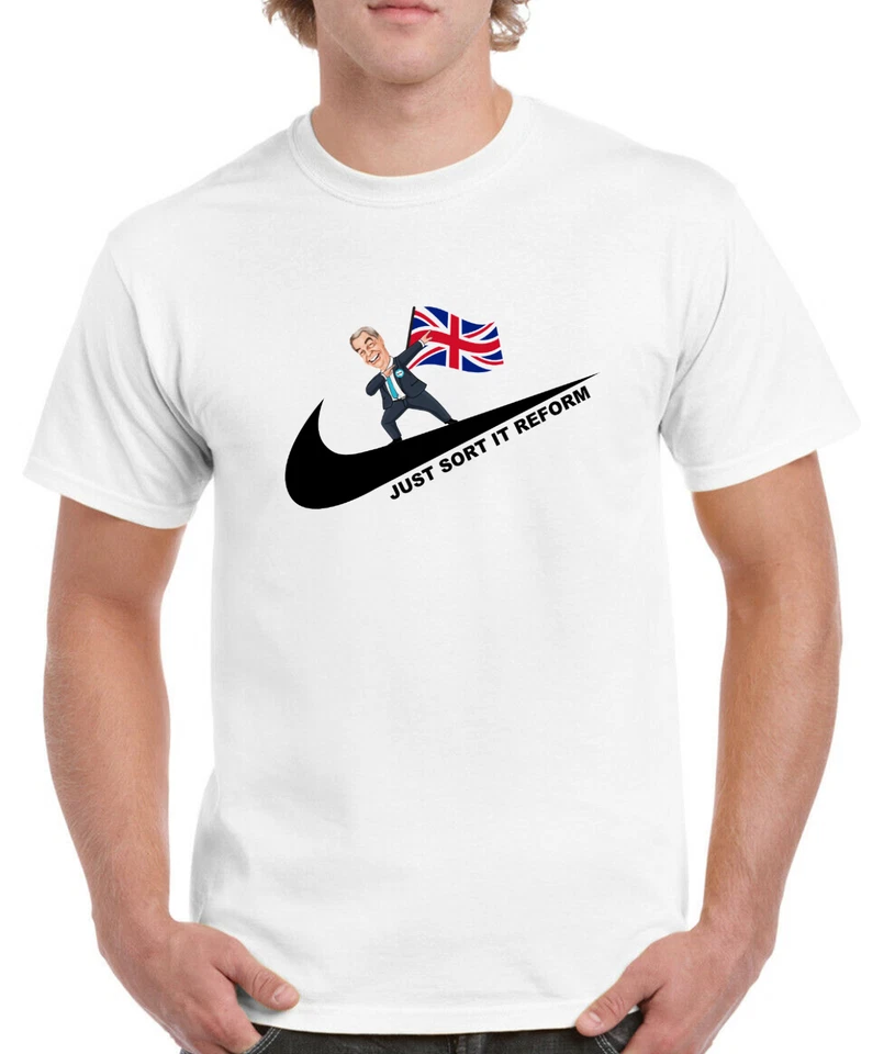 Camiseta Nigel Farage Deportes Temática Top Camisetas Niños Adultos Tallas Reforma Reino Unido Inglaterra Foto 1 de 1
