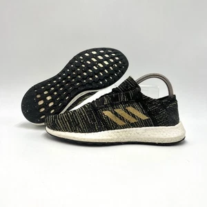 Adidas Trainers UK5.5 Womens Pure Boost Go Black Gold Metallic Running Shoes - Picture 1 of 14