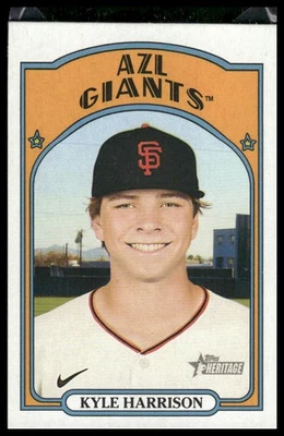 2021 Topps Heritage Minor League #99 Kyle Harrison - Image 1 of 2