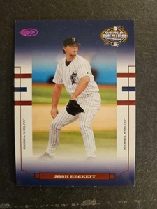 2004 Donruss World Series #WS-1 Josh Beckett Purple Holo-Foil #10/100 - Bild 1 von 2