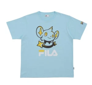 FILA x Pokemon Center T-shirt MY RENTORAR'S STORY Shinx Light Blue Size M New - Picture 1 of 12