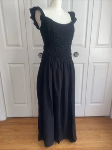 And Now This Damen Maxikleid Schwarz Ärmellos Gummibund Gr. M Neu - Bild 1 von 4
