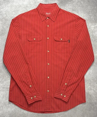 Винтажный Supreme в тонкую полоску на пуговицах  - Изображение 1 из 4