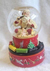 Hallmark Weihnachten Coca-Cola Santa Musical Schneekugel animierter Zug 2001 - Bild 1 von 8