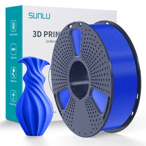 SUNLU PLA 3D Drucker Neatly Wound Filament 1KG/2.2LBS Spule 1.75mm+/-0.02mm Blau - Photo 1/17