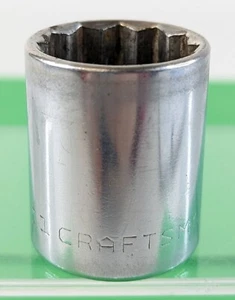 CRAFTSMAN - SERIE G - 1" TOMA POCO PROFUNDA 1/2" UNIDAD 12-PT 47516 HECHO EN EE. UU. - Imagen 1 de 6