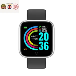 Smart Watch for Women Men Wristwatch Bluetooth Connected Phone Player Music Fitn - Picture 1 of 14