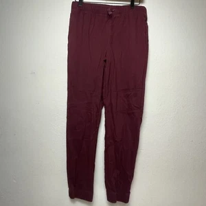 Arizona Boys Flex Burgundy Jogger Pants Drawstring Elastic Waist L 14/16 Husky - Picture 1 of 10