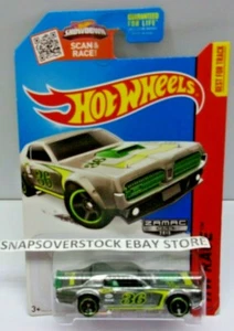 2015 HOT WHEELS #11 ZAMAC 1968 MERCURY COUGAR, HW RACE / TRACK ACES, HW #184 HTF - Picture 1 of 4