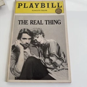 The Real Thing 1984 Bway Plymouth Theatre Playbill - Jeremy Irons Glenn Close - Picture 1 of 4