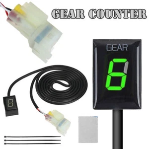 LED Motorcycle Gear Indicator Green For Kawasaki ZX-6R ZX-10R Z750 1000 ER-6N - Picture 1 of 8