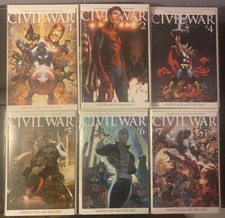 Marvel Civil War #1,2,4,5,6,7 michael turner NM 2006 NM Unread Mark Millar 🔥