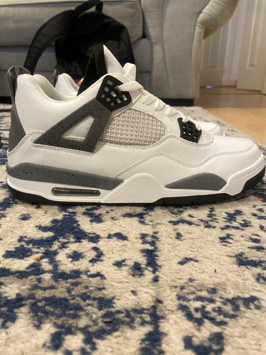 Taglia 9 5 Jordan 4 Retro OG Mid Bianco Cemento