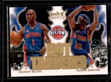 2008-09 Fleer Hot Prospects Hot Tandems #HT-5 Chauncey Billups Richard Hamilton