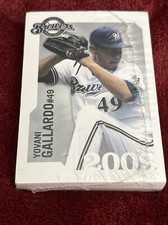 MILWAUKEE BREWERS BASEBALL CARDS 2009 HANDED OUT BY BROOKFIELD, WI. POLICE “NIP”