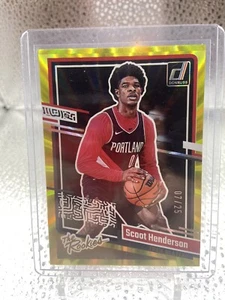 Scoot Henderson 2023 Panini Donruss Yellow Lazer /25 - Picture 1 of 2