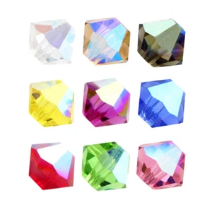 Cuentas Bicónicas Rondell Cristal Checo PRECIOSA Genuinas * NUEVO Efecto Brillo - Imagen 1 de 13