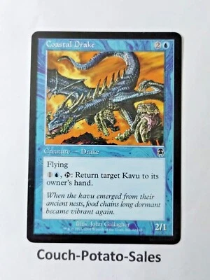 MTG Coastal Drake Apocalypse 22/143 Regular Common - Uncirculated - Image 1 of 3