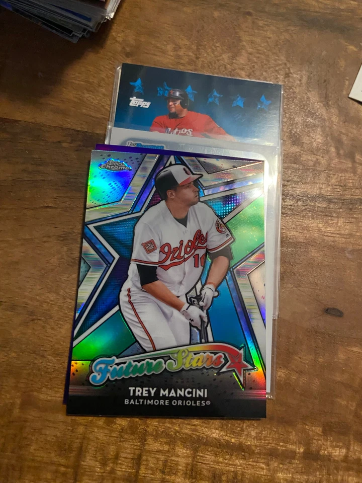 2018 TOPPS CHROME BASEBALL FUTURE STARS TREY MANCINI FS-16 BALTIMORE ORIOLES - Image 1 of 1