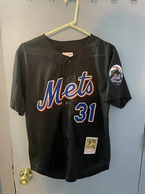 Mike Piazza 2000 NY Mets M&N Jersey Black , SIZE M - Image 1 of 4