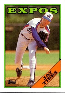 VINTAGE BASEBALL CARD 1988 TOPPS MONTREAL EXPOS JAY TIBBS  NO67    - Picture 1 of 2