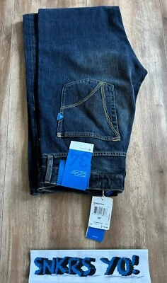 Jeans masculino Adidas Originals Conductor ajuste relax 34x32 (V30006) NOVO RARO - Imagem 1 de 2