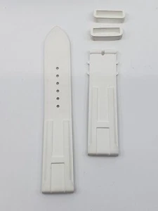 NEW AUTHENTIC HERMES PARIS RUBBER WATCH STRAP BAND 18MM X 116.8MM FOR DEPLOYMENT - Picture 1 of 4