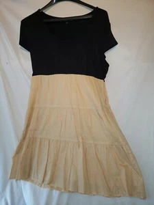 Vestido para mujer AK Anne Klein talla 14 Empire forrado en la cintura falda con volantes - Imagen 1 de 6