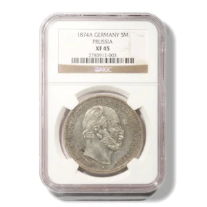 Germany Prussia Kaiser Wilhelm I 5 Mark 1874 A KM-503 NGC XF 45 - Picture 1 of 3