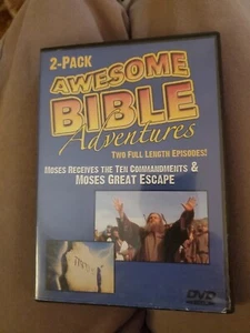 Awesome Bible Adventures (DVD) Two Episodes Moses Commandments, Great Escape - Picture 1 of 2