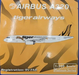 Phoenix Models 1/200 Tiger Airways Airbus A320-232 PH2TGW034 9V-TAD Diecast NEU! - Bild 1 von 5