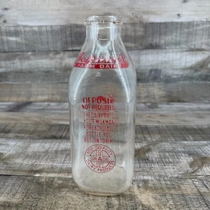 Vintage Johnson Farm Dairy Glass Milk Bottle - Picture 1 of 6