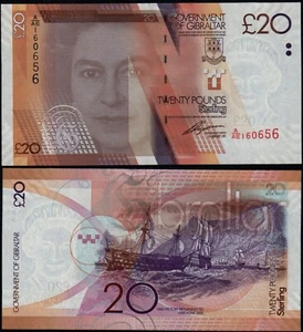 GIBRALTAR 20 PFUND (P37) 2011 QEII UNC - Bild 1 von 1