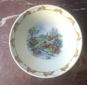 Vintage Royal Doulton Bunnykins bowl Picnic c.1976-1987 - Picture 1 of 4