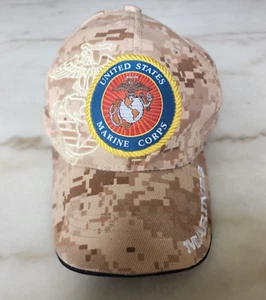 Gorra de béisbol con licencia oficial logotipo del Cuerpo de Marines de los Estados Unidos camuflaje del desierto - Imagen 1 de 7