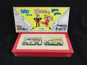 MORRIS MINOR 1000 & MORRIS "J" Diecast Van Set, Corgi BEANO Toy, 1992 - Picture 1 of 12