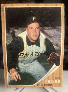 1962 Topps BOB FRIEND Pittsburgh Pirates Set-Break #520 ⭐️ VG - Picture 1 of 2