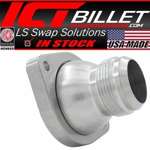 Carcasa termostato ICT Billet Straight -20AN para bomba de agua LS Gen 3 - Imagen 1 de 9