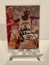 1997-98 Press Pass Eddie Elisma (RC) AUTO On Card