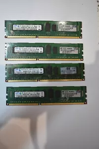Samsung M393B5270CH0-CH9Q4 4GB 1rx4 PC3-10600R DDR3 240P CL9ECC DIMM Server RAM - Picture 1 of 3